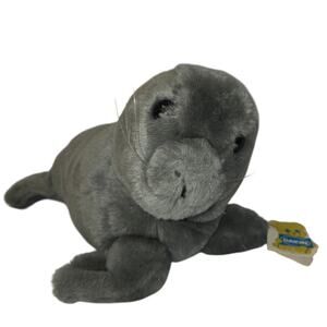 Vintage Dakin Nature Babies Seabee Seal‎ Plush Hang Tag Stuffed Animal 1980 16"